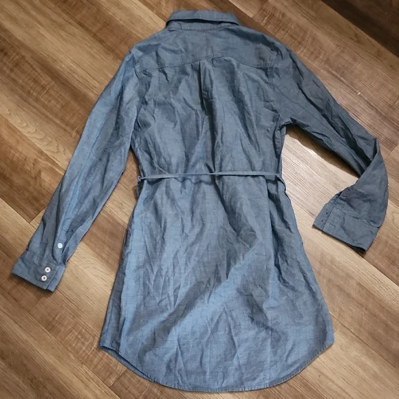 Patagonia Women’s Modest Denim Shirt Dress Blue Size 6 - Picture 8 of 9